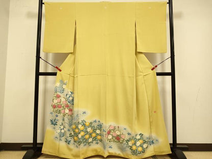 平和屋着物▼豪華色留袖　草花文　暈し染め　大丸扱い　正絹　逸品　DABG3885du