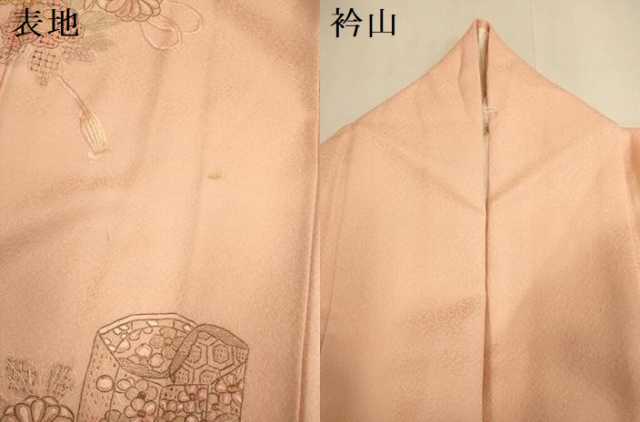 平和屋着物▼中国三大刺繍　スワトウ刺繍　汕頭刺繍　相良刺繍　総刺繍　訪問着　貝桶花文　金糸　正絹　逸品　DABG3903du