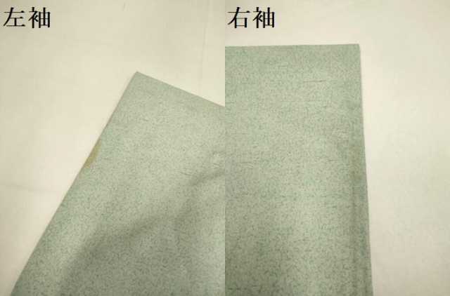 平和屋着物▽石川県指定無形文化財　牛首紬　白山工房　手織り　訪問着　単衣　絞り　辻が花　正絹　逸品　DABG3925du