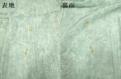 平和屋着物▽上質な小紋　単衣　枝葉文　正絹　逸品　DABG3929du
