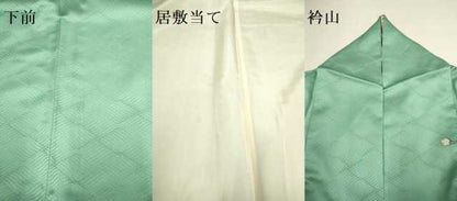 平和屋着物▽訪問着　単衣　辻が花　シルエット　暈し染め　金銀彩　洗える着物　DABG3961du