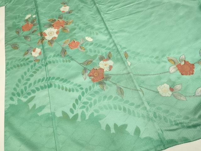 平和屋着物▽訪問着　単衣　辻が花　シルエット　暈し染め　金銀彩　洗える着物　DABG3961du