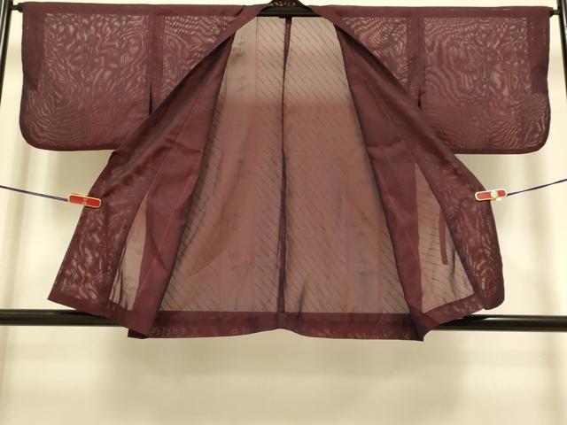 平和屋着物▽道中着　スリーシーズン　春夏秋　塵除け　番傘　洗える着物　DABG3977du