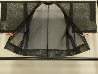 平和屋着物▽羽織　スリーシーズン　春夏秋　塵除け　流水文　黒地　正絹　逸品　DABG3978du