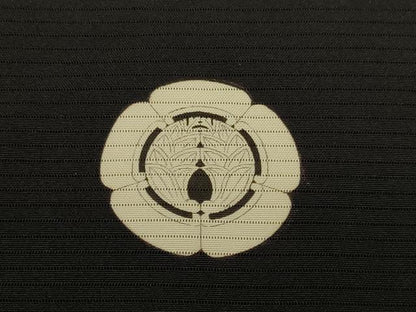 平和屋着物▽男性　黒紋付長羽織　スリーシーズン　春夏秋　塵除け　正絹　逸品　DABG3979du
