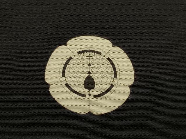 平和屋着物▽男性　黒紋付長羽織　スリーシーズン　春夏秋　塵除け　正絹　逸品　DABG3979du