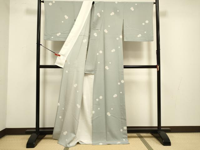 平和屋着物▽上質な小紋　単衣　雪輪重ね文　ますいわ屋扱い　正絹　逸品　DABG3983du