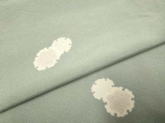 平和屋着物▽上質な小紋　単衣　雪輪重ね文　ますいわ屋扱い　正絹　逸品　DABG3983du