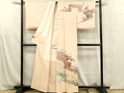 平和屋着物■訪問着　草花文　暈し染め　金彩　正絹　逸品　DABG4017qp