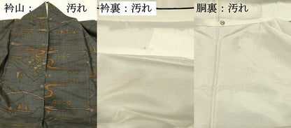 平和屋着物■本場大島紬　7マルキ　風景文　正絹　逸品　DABG4139qp