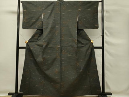 平和屋着物■本場大島紬　7マルキ　風景文　正絹　逸品　DABG4139qp