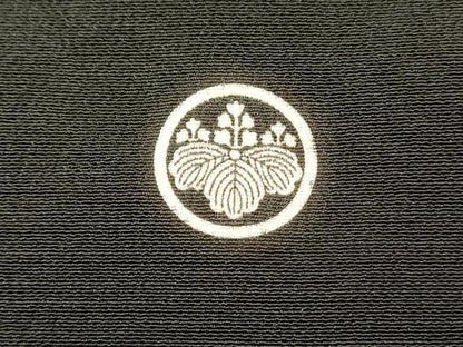 平和屋着物■豪華黒留袖　刺繍　花車文　金銀彩　正絹　逸品　DABG4167qp