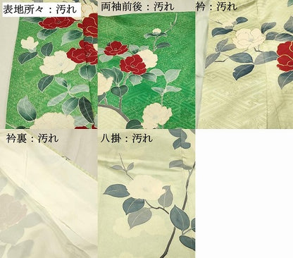 平和屋着物■豪華振袖　駒刺繍　草花文　金彩　正絹　逸品　DABG4173qp