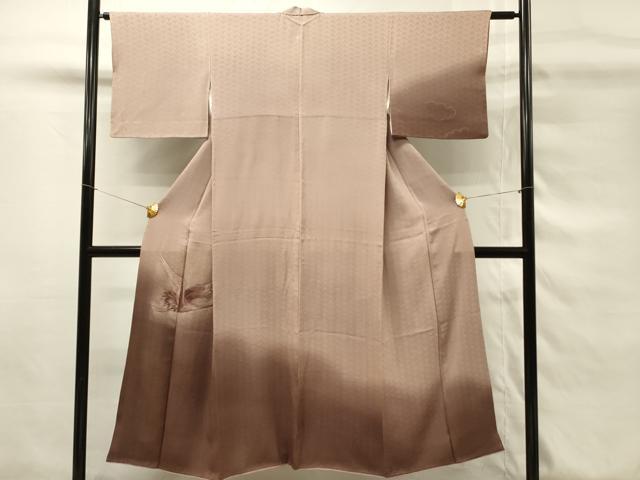 平和屋着物■訪問着　総刺繍　飛鶴　暈し染め　正絹　逸品　DABG4181qp
