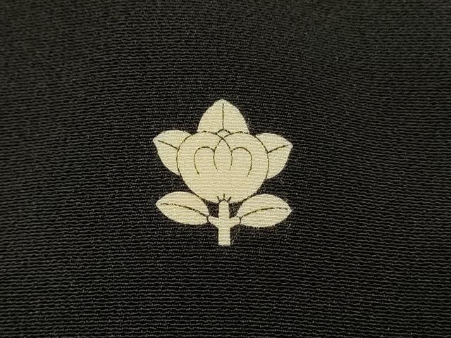 平和屋着物■豪華黒留袖　作家物　花松文　枝梅　金彩　正絹　逸品　DABG4198qp