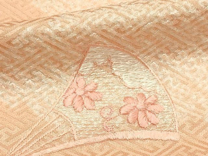 平和屋着物■訪問着　総刺繍　鼓花文　伊勢丹扱い　正絹　逸品　DABG4223qp