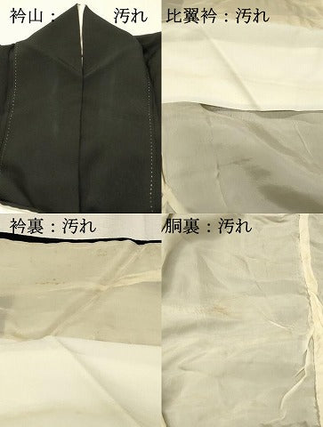 平和屋着物■豪華黒留袖　駒刺繍　舞梅文　金銀糸　正絹　逸品　DABG4227qp