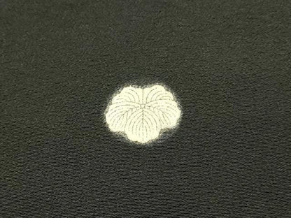 平和屋着物■豪華黒留袖　駒刺繍　舞梅文　金銀糸　正絹　逸品　DABG4227qp