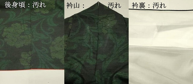 平和屋着物■結城紬　100亀甲　花唐草文　正絹　逸品　DABG4254qp