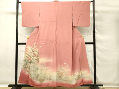 平和屋着物■豪華色留袖　作家物　枝花文　牡丹　暈し染め　金彩　正絹　逸品　DABG4256qp