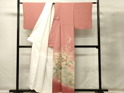 平和屋着物■豪華色留袖　作家物　枝花文　牡丹　暈し染め　金彩　正絹　逸品　DABG4256qp