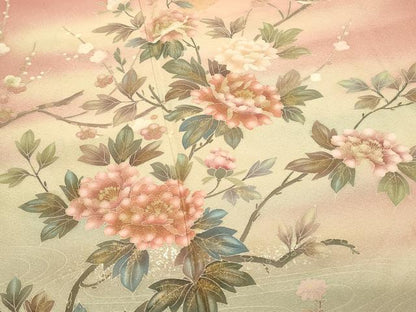 平和屋着物■豪華色留袖　作家物　枝花文　牡丹　暈し染め　金彩　正絹　逸品　DABG4256qp