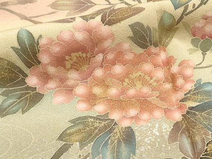 平和屋着物■豪華色留袖　作家物　枝花文　牡丹　暈し染め　金彩　正絹　逸品　DABG4256qp
