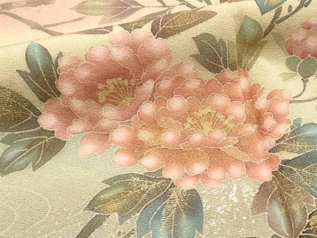 平和屋着物■豪華色留袖　作家物　枝花文　牡丹　暈し染め　金彩　正絹　逸品　DABG4256qp
