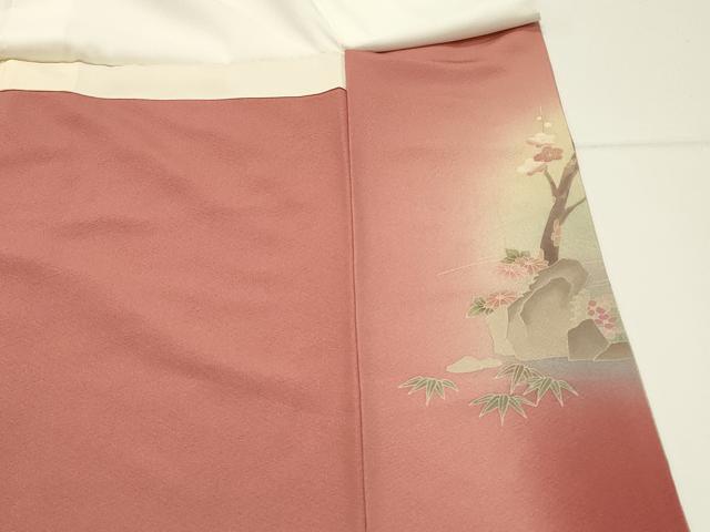 平和屋着物■豪華色留袖　作家物　枝花文　牡丹　暈し染め　金彩　正絹　逸品　DABG4256qp