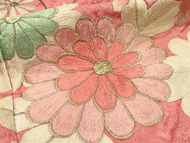 平和屋着物■豪華振袖　総刺繍　流水菊文　枝梅　金銀糸　正絹　逸品　DABG4261qp