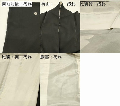 平和屋着物■豪華黒留袖　山車　風景花松文　暈し染め　金彩　正絹　逸品　DABG4266qp