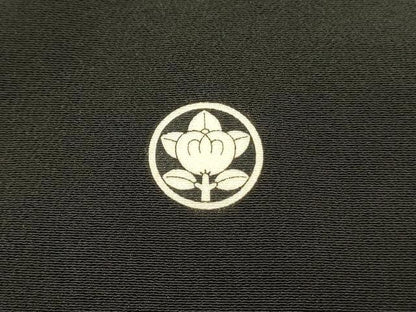 平和屋着物■豪華黒留袖　刺繍　飛鶴花車文　松竹梅　金彩　正絹　逸品　DABG4280qp