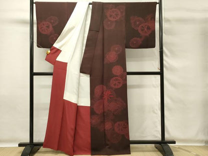 平和屋着物■訪問着　刺繍　乱菊　正絹　逸品　DABG4290qp