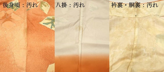 平和屋着物■上質な小紋　草花文　暈し染め　正絹　逸品　DABG4293qp