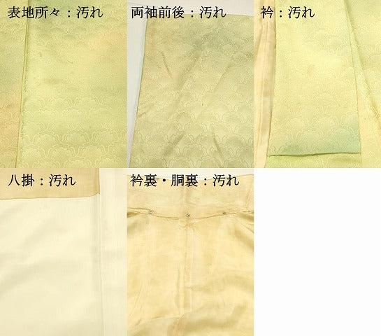 平和屋着物■上質な小紋　雪輪青海波地紋　暈し染め　正絹　逸品　DABG4296qp