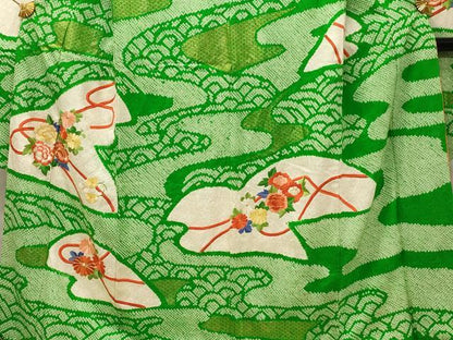 平和屋着物■豪華振袖　駒刺繍　総絞り　草花文　金糸　正絹　逸品　DABG4299qp
