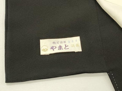 平和屋着物■豪華黒留袖　作家物　風景花松文　やまと誂製　正絹　逸品　未使用　DABG4303qp