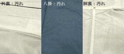 平和屋着物■上質な紬　花唐草文　正絹　逸品　DABG4487qp