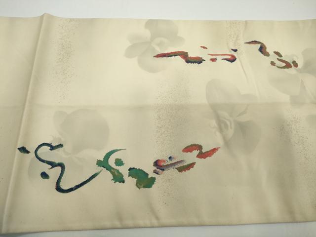 平和屋着物◎太鼓柄袋帯　作家物　文字文　金彩　正絹　逸品　DABG4558cqa
