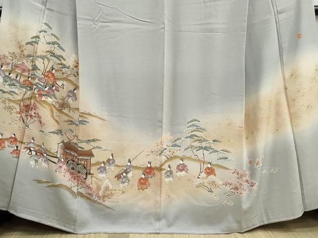 平和屋着物■豪華色留袖　作家物　人物風景文　暈し染め　金糸　金彩　正絹　逸品　DABG4699qa