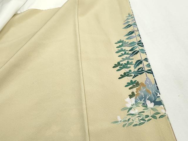 平和屋着物■豪華色留袖　友禅　作家物　風景樹林文　暈し染め　ロング丈　正絹　逸品　DABG4704qa