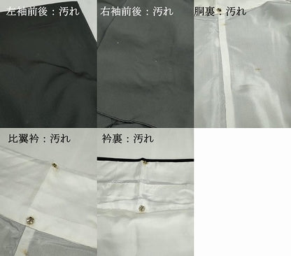 平和屋着物■豪華黒留袖　友禅　風景樹林文　正絹　逸品　DABG4708qa