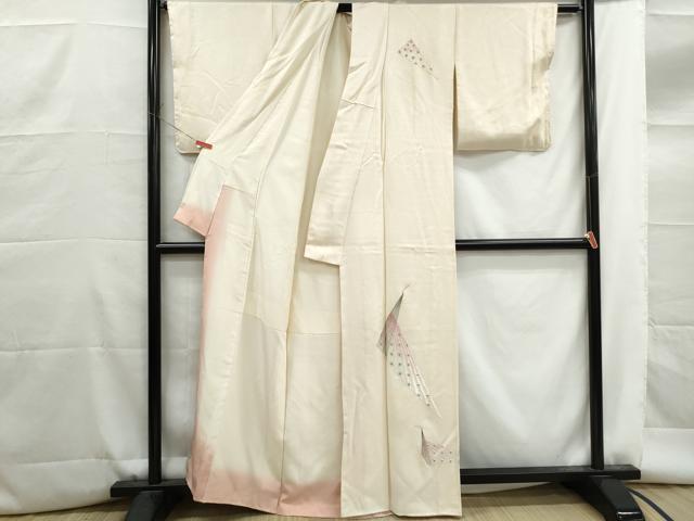 平和屋着物■訪問着　総刺繍　抽象文様　正絹　逸品　DABG4715qa