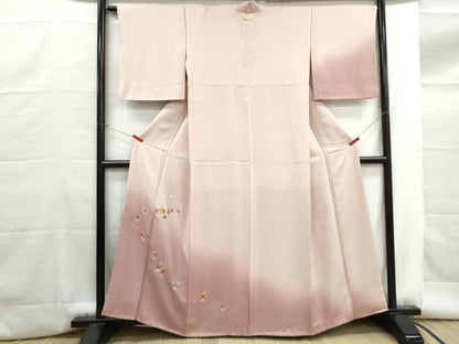 平和屋着物■訪問着　総刺繍　駒刺繍　人物文　暈し染め　正絹　逸品　DABG4722qa