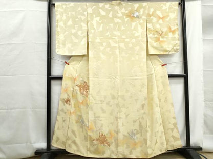 平和屋着物■訪問着　総刺繍　駒刺繍　舞蝶文　暈し染め　正絹　逸品　DABG4723qa