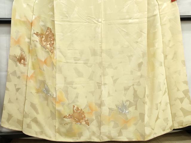 平和屋着物■訪問着　総刺繍　駒刺繍　舞蝶文　暈し染め　正絹　逸品　DABG4723qa