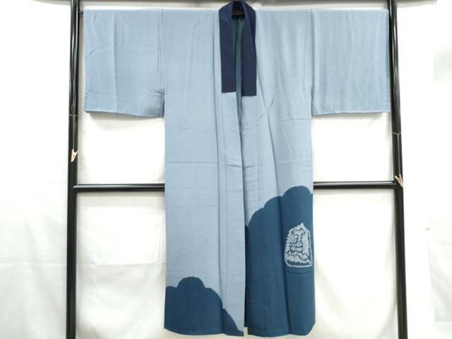 平和屋着物■男性　長襦袢　袷　絞り　将棋　正絹　逸品　DABG4726qa