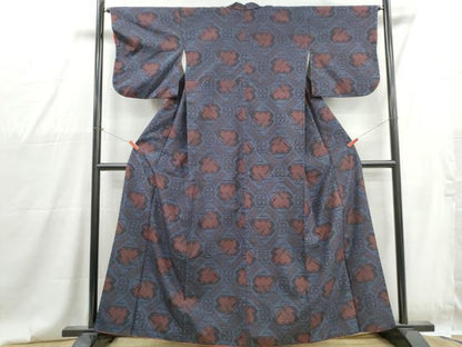 平和屋着物■上質な紬　天井有栖川文様　正絹　逸品　DABG4761qa