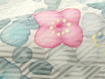 平和屋着物■訪問着　手描き　霞花尽くし文　暈し染め　正絹　逸品　DABG4764qa