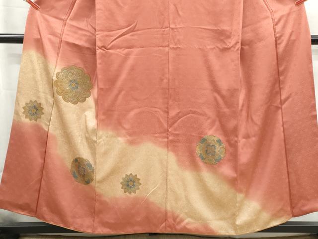 平和屋着物■中国三大刺繍　スワトウ刺繍　汕頭刺繍　訪問着　正倉院花文　暈し染め　金彩　正絹　逸品　DABG4778qa